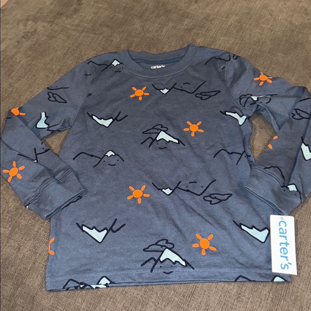 CARTERS Mountain LongsleeveShirt Toddler Boy 5T NWT